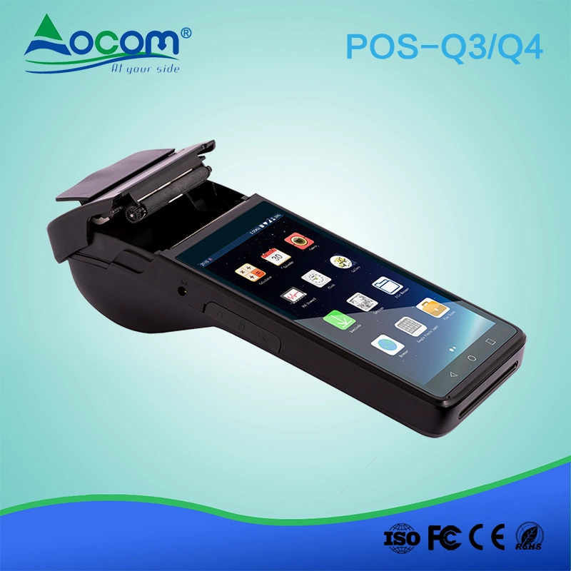 Lottery Android 6.0 OS Handheld Android POS with Printer