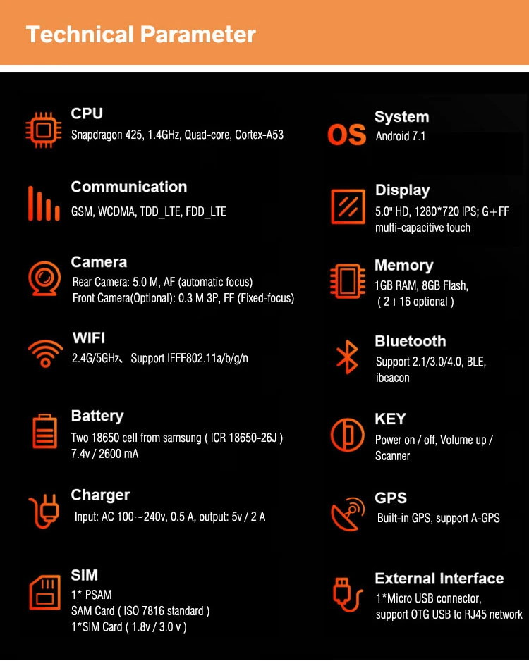 Hot GPS WiFi Bluetooth Android 7.1 POS Machine with Thermal Printer with 5MP Camera R330