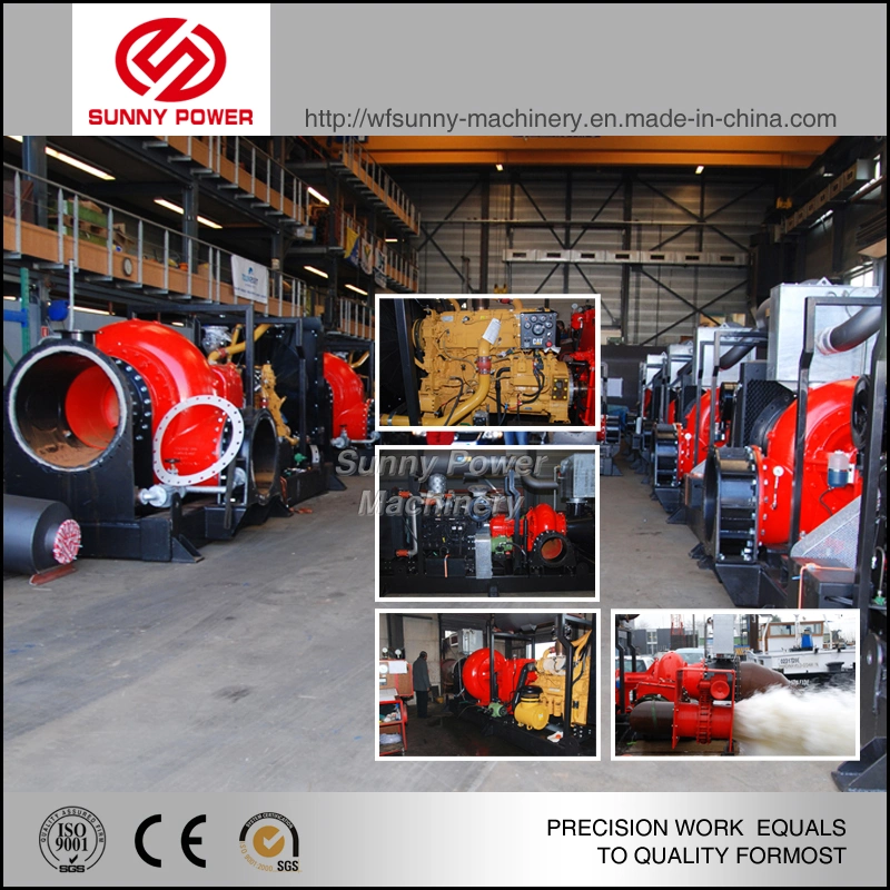Agricultural Irrigation Diesel Water Pump, High Pressure Double Suction Diesel Centrifugal Water Pump