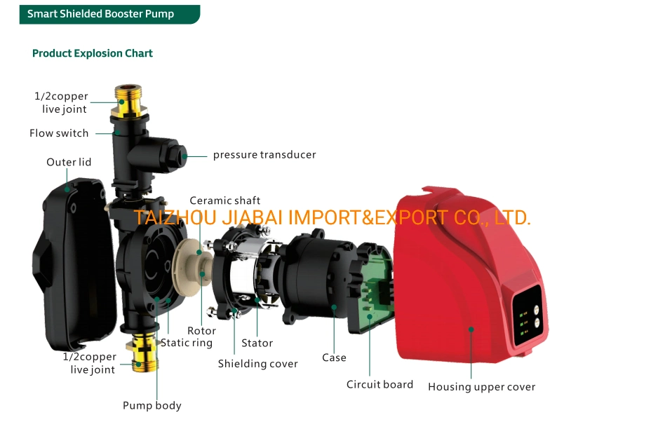 Small Size and No Leakage Mini Smart Hot Booster Water Pump