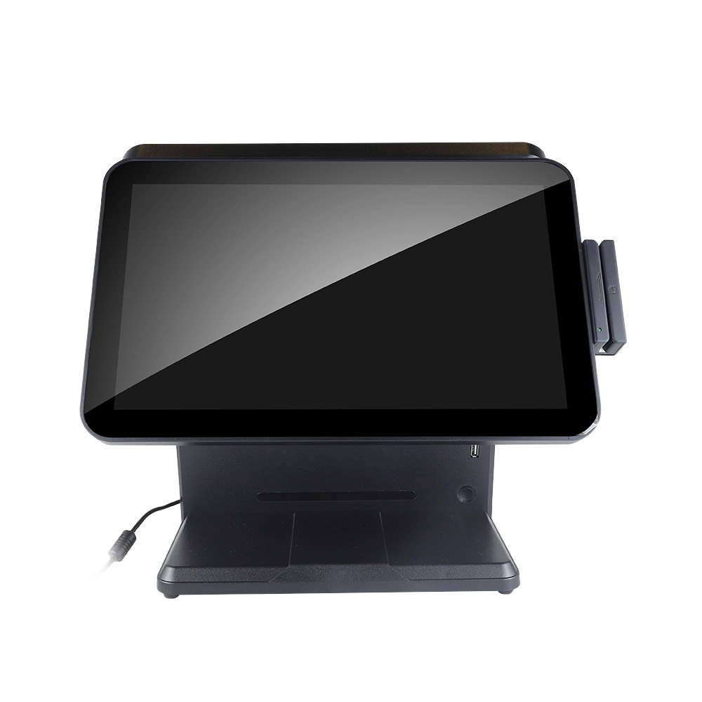 New Dual-Screen 15.6-Inch Cash Register POS Machine with Bank Card Machine