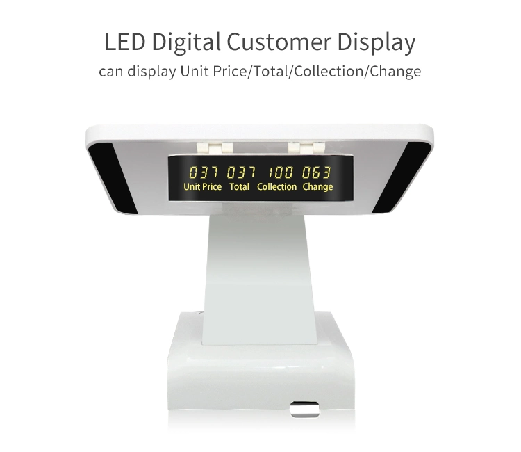 Touch Display POS Table Top Android Supermarket POS System with Printer