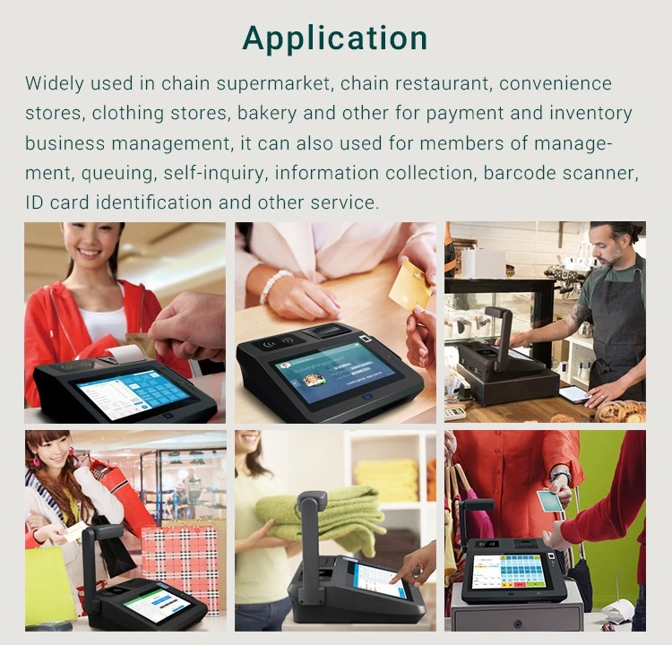 Android POS Electronic Payment Terminal with 58mm Thermal Printer and WiFi Bluetooth