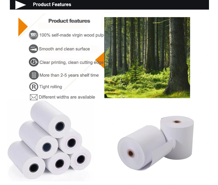 57mm Receipt Rolls Thermal Paper Credit Card Roll for POS Machine