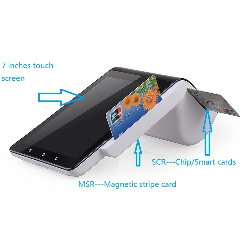Ts-7003 POS System Touch Screen Cash Register Android POS with Magnetic Card Reader for Restaurant