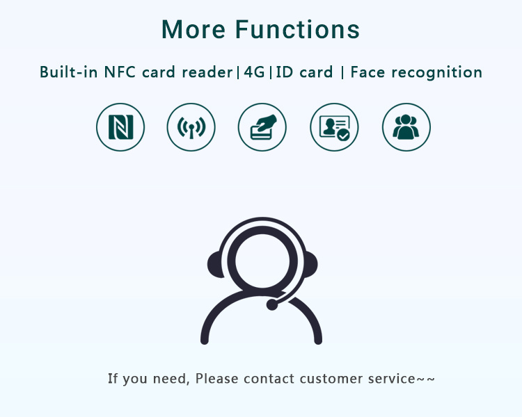 Convenience Stores WiFi Bluetooth Android 4G WiFi POS Terminal