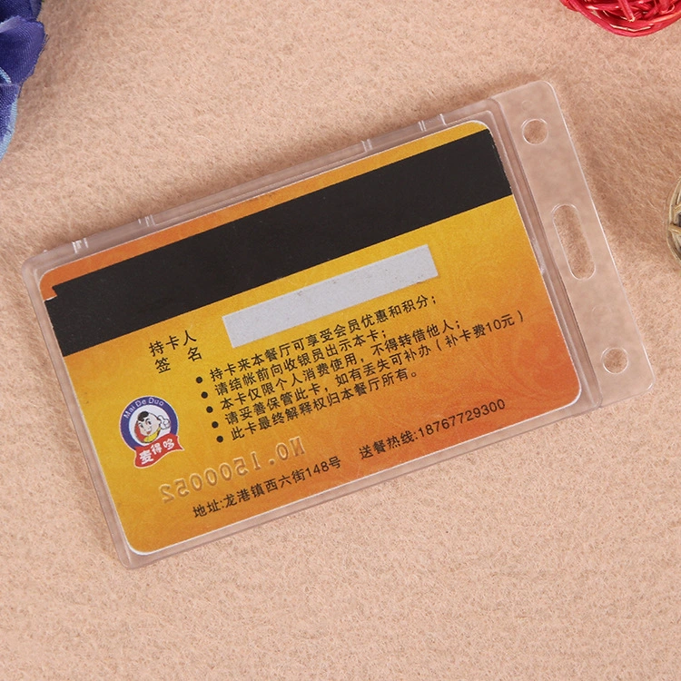 Plastic Clear Card Holder, Bank Card Holder, ID Card Holder, Promotional Card Holder