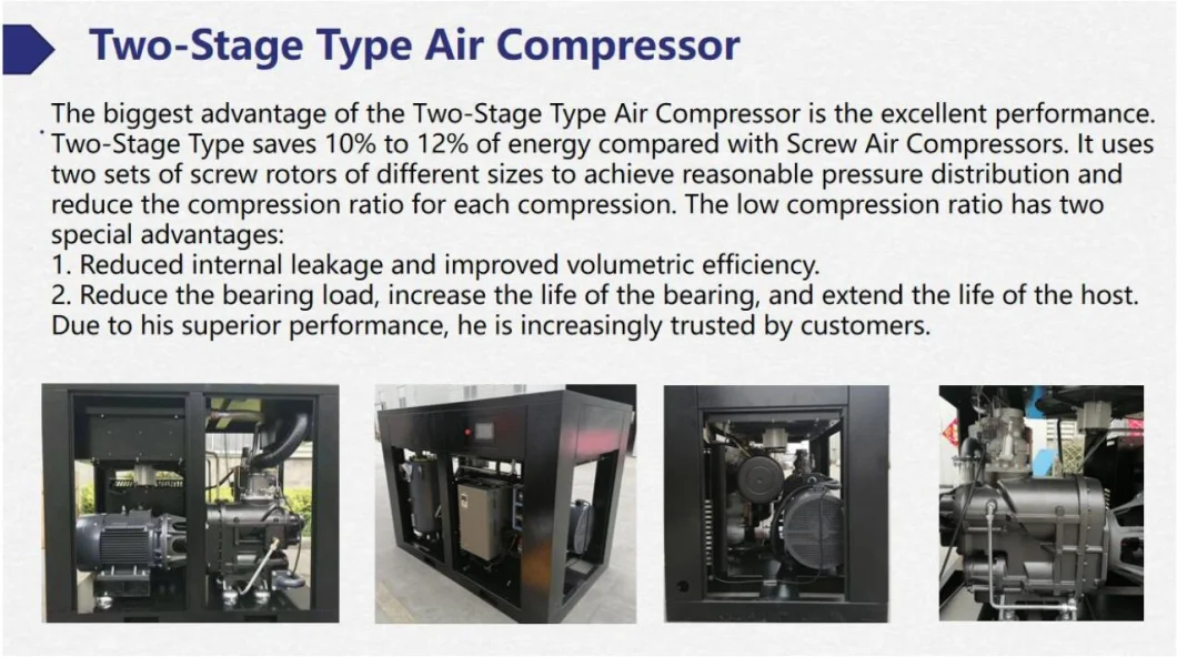 8bar~12bar 7.5kw 10HP High Performance and Energy-Saving Fixed Speed Rotary Screw Air Compressor