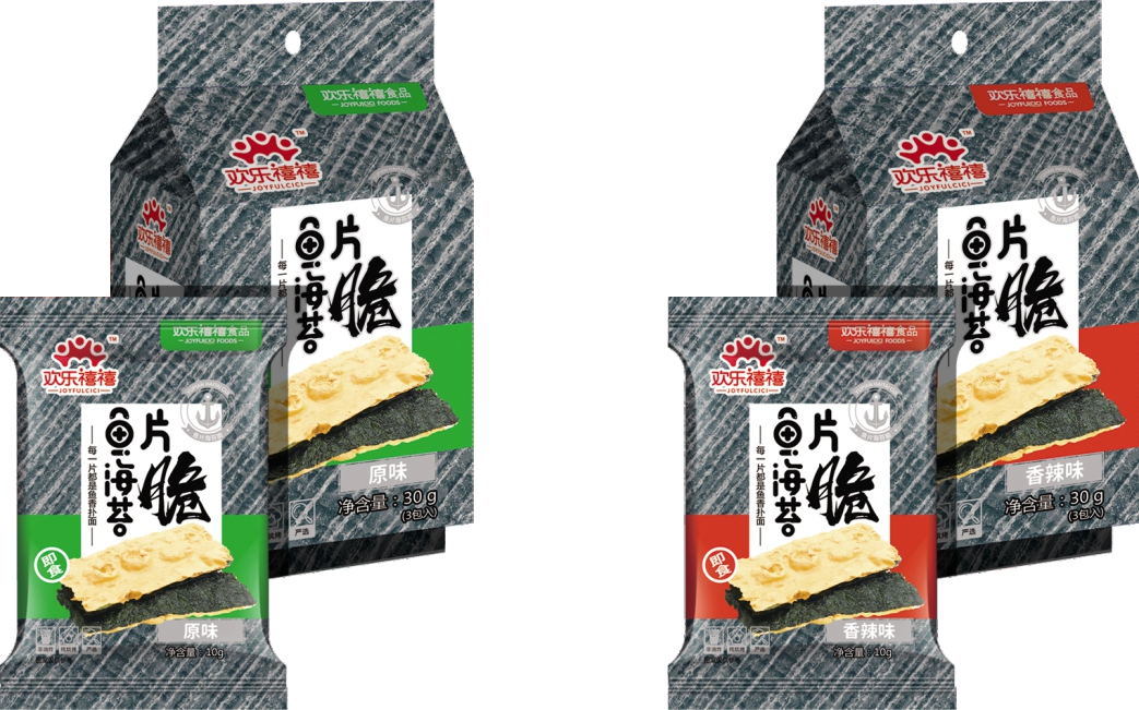 30g Spicy Flavor Seasoning Roasted Seaweed with Cod Fillet for Family Share