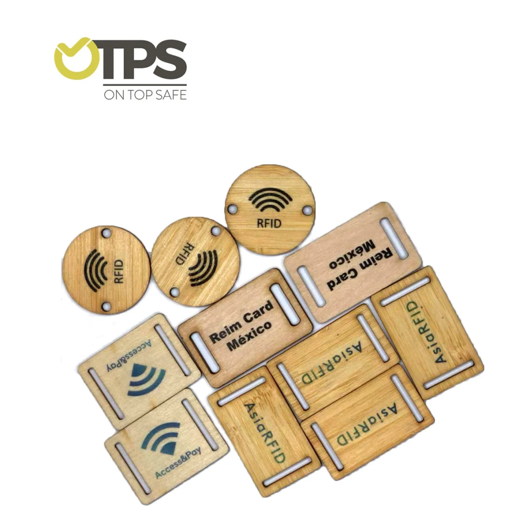 Hot Selling Lf Hf UHF PVC Printing Blank RFID Wood Card for ID Card Payment Card