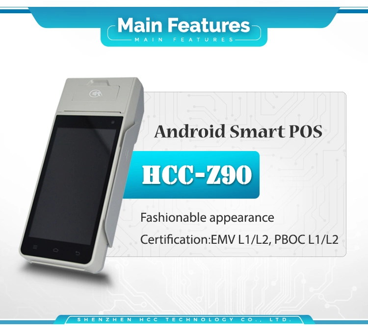 4G Touch Screen Smart Handheld NFC Electronic Billing Payment Android POS Machine with Printer