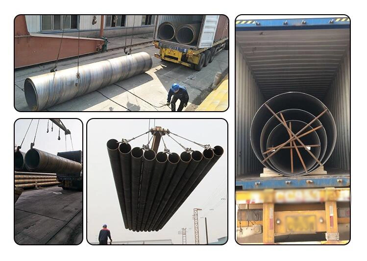 Steel Pipe Spiral Welded Pipe Underground Steel Pipe Welding Steel Spiral Pipe 250mm Steel Welded Pipe API 5L Gr. B SSAW Spiral Welded Steel Pipe