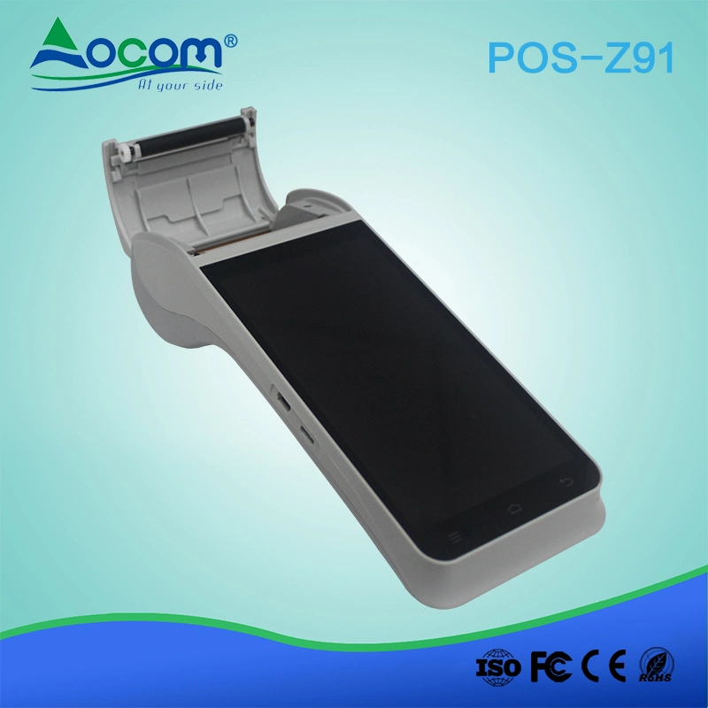 WiFi/Bluetooth/4G Supported Android POS Terminal with 58mm Thermal Printer