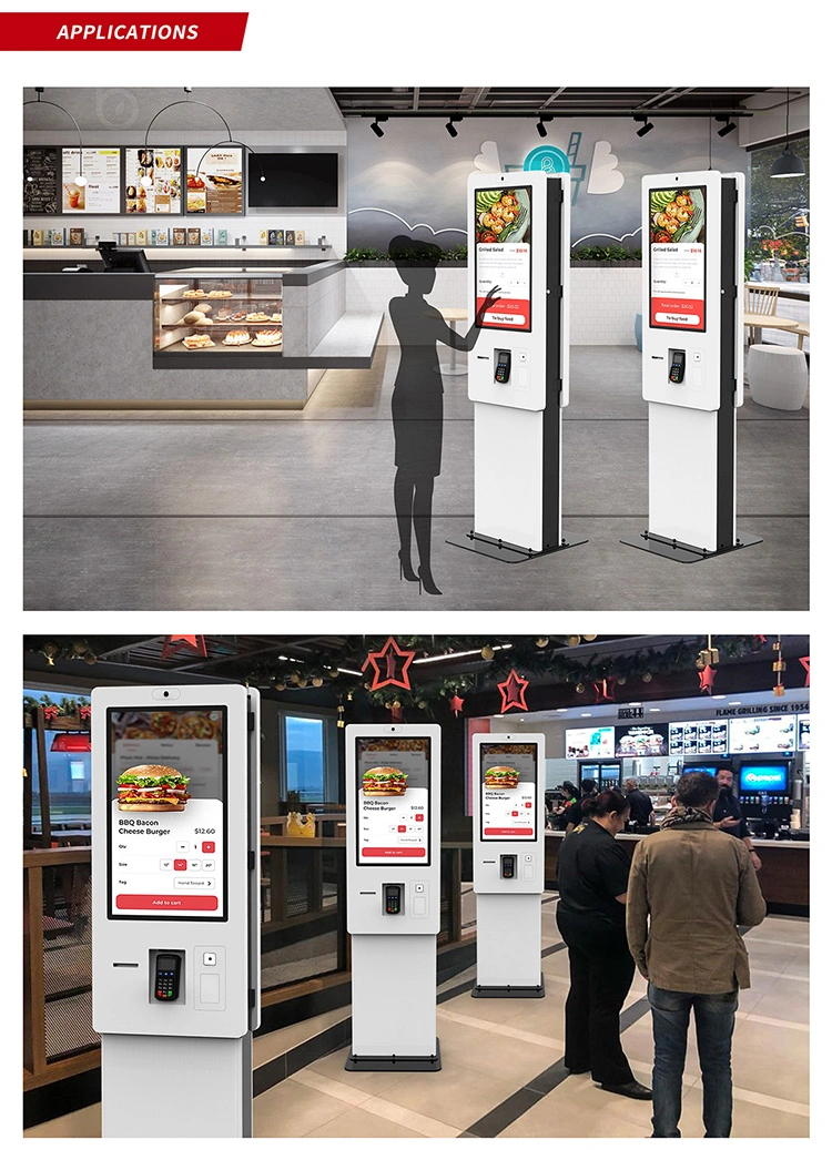 32 Inch Ticket Dispensing Payment Machine Cashless Self Service Ticket Vending Machine Ordering