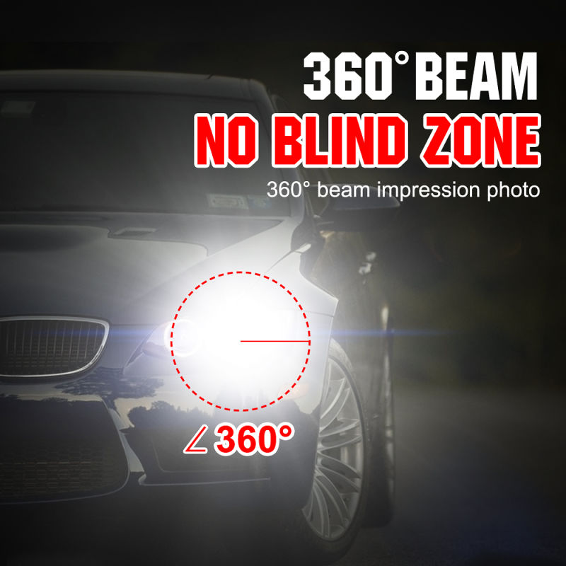Wholesale 12000r/Min Cooling Fan Super Bright LED H4 H7 LED H11 9005 9006 9007 LED Headlight Bulb