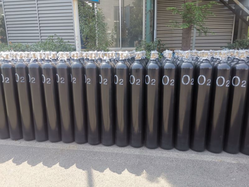 Industrial Use High Pressure 40L 150 Bar Argon/Nitrogen/Oxygen Industrial Gas Cylinder, Helium Gas