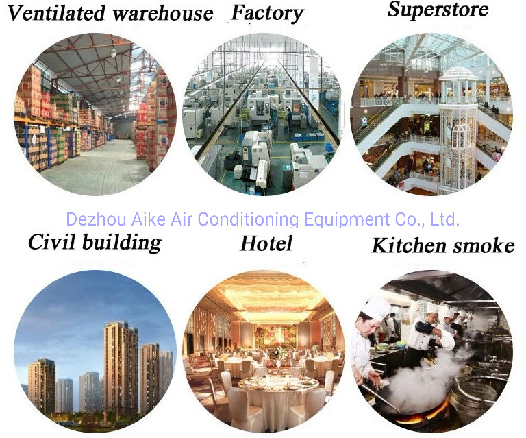Type Axial Flow Energy Saving and Noise Reduction Roof Fan