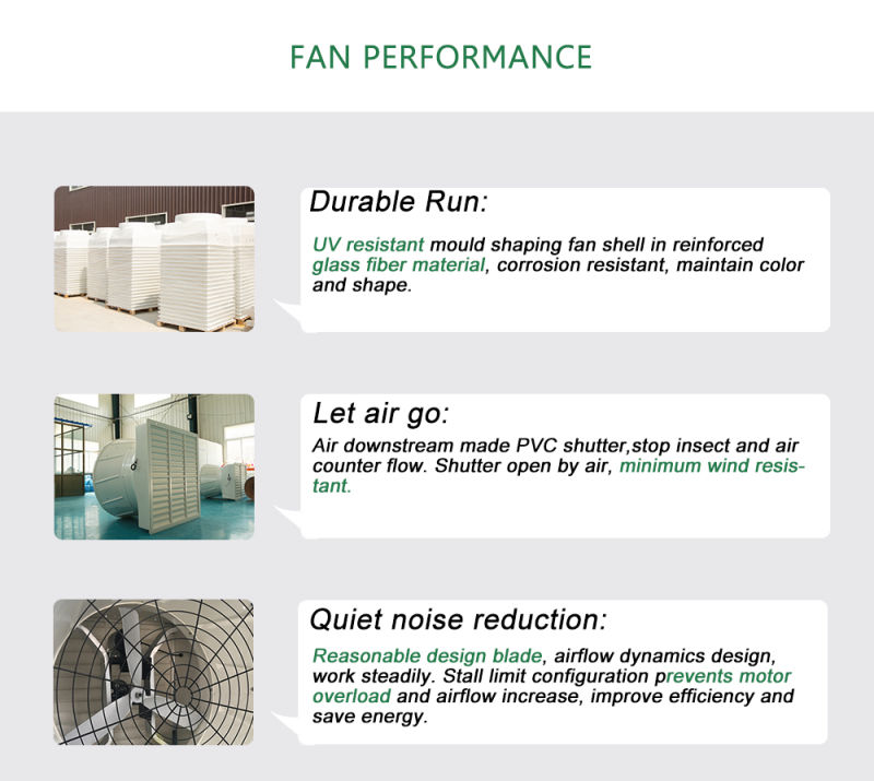 50" Industrial Ventilation Exhaust Fan Fiberglass Box Fan