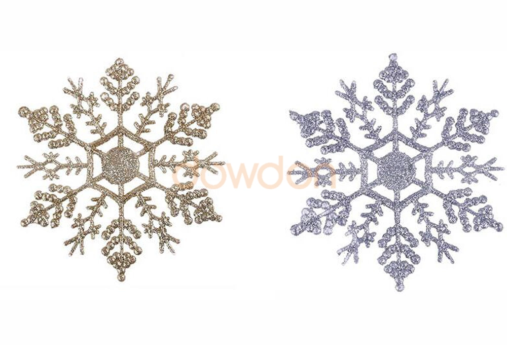 Christmas Snow Flakes White Snowflake Ornaments Holiday Christmas Tree Decortion Festival Party Home Decor