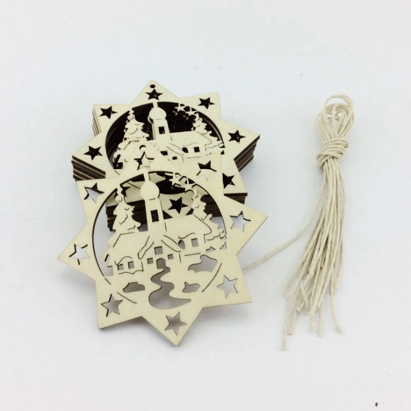 Custom Wood Snow Flake Christmas Ornaments Wooden Christmas Ornaments