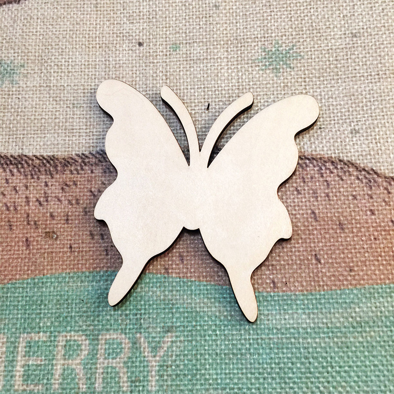 Laser Crafts Wood Christmas Tree Ornaments Hanging Snowflake Ornaments