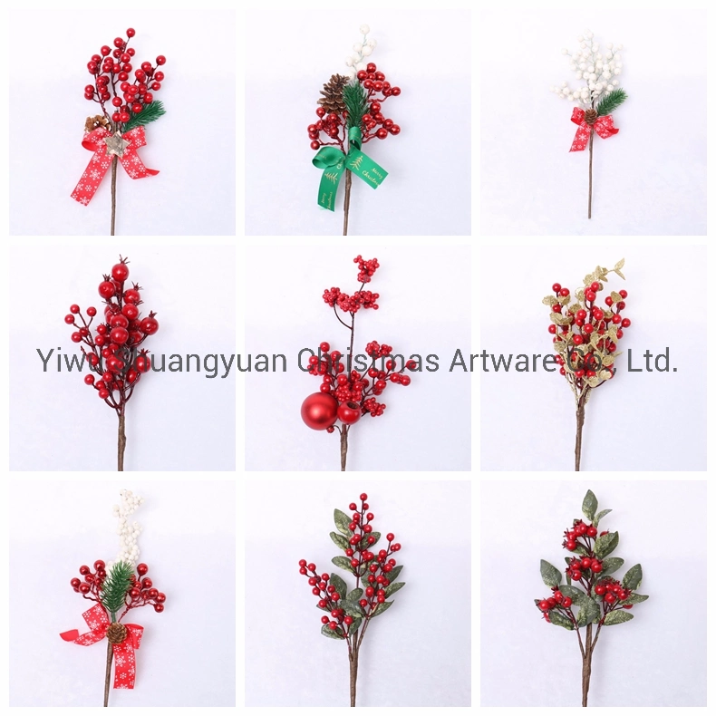 Gold Glitter Christmas Branches Decor Christmas Tree Branches
