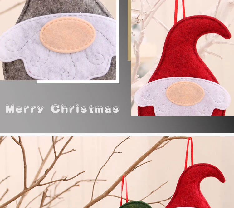New Christmas Ornaments Nordic Elves Old Man Santa Claus Cloth Pendant Christmas Tree Pendant