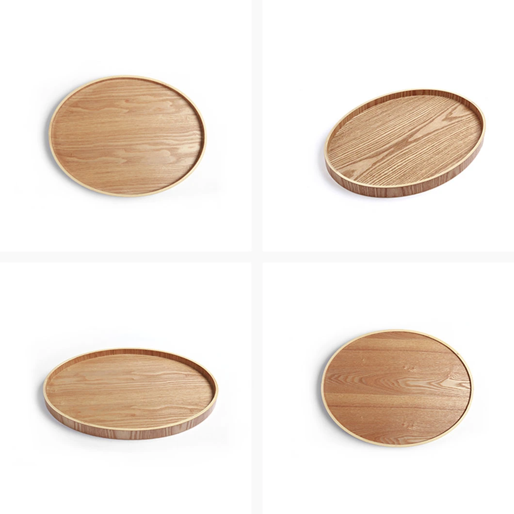Customization Willow Natural Wood Veneer Wooden Popular Farmhouse Serving Inside Food Tray