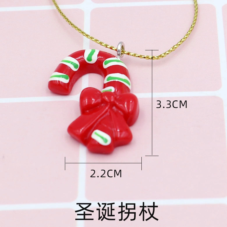 Mini Resin Christmas Ornaments Miniature Christmas Tree Ornaments Santa Snowman Gingerbread Tiny Christmas Tree Decorations