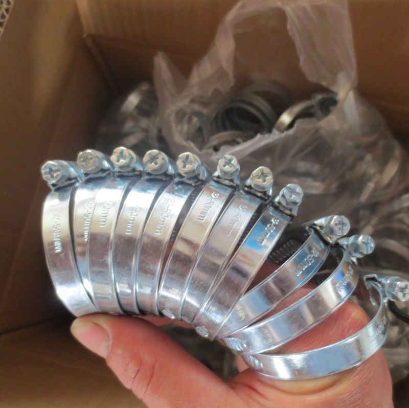 W1 W2 W4 Germany Type Worm Drive Hose Clamp for Connecting Pipes