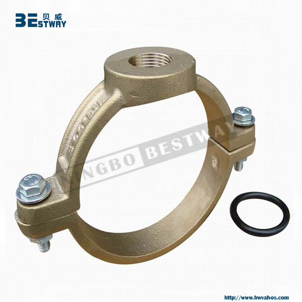 Casting Bronze Saddle Clamp for PE Pipe
