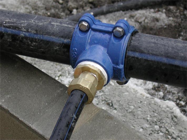 High Quality Iron Tapping Clamps HDPE PVC Clamp Saddle Coupling