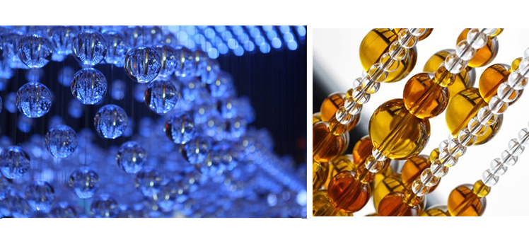 Crystal Glass Smooth Round Plain Beads Balls for Decoration