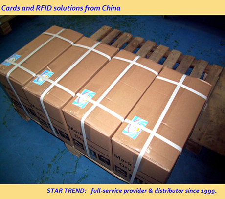 PVC Card in Transparent Card with Hico 2750OE Loco 300OE Signature Strip