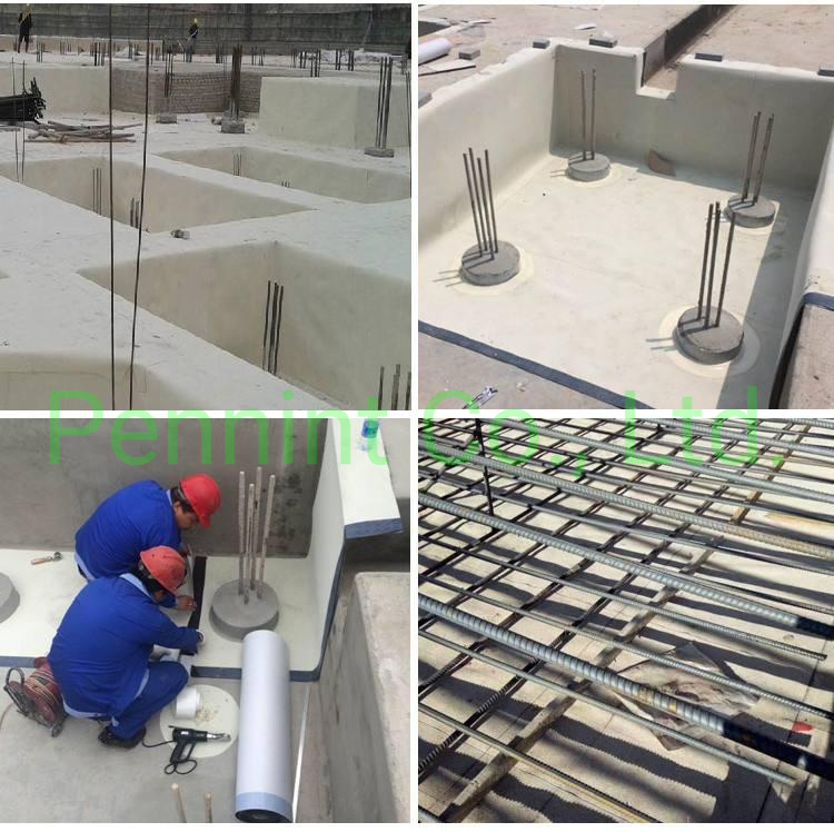 Pre-Applied Waterproofing Membrane Sand Finish HDPE Membrane