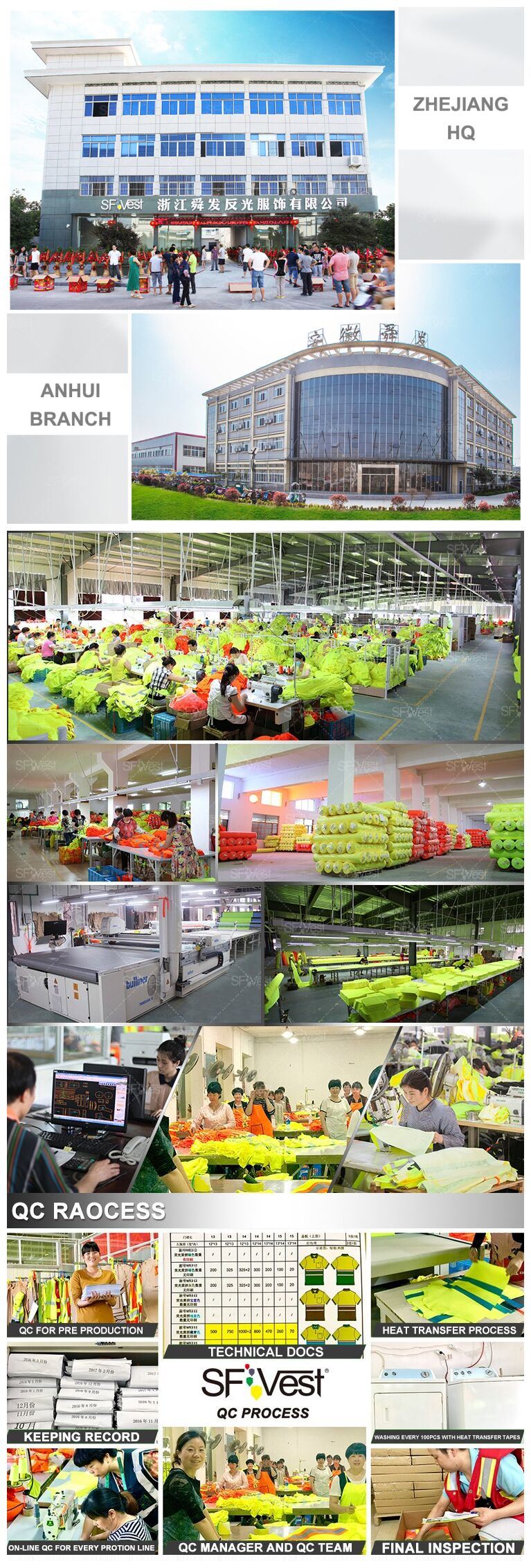 ANSI 100% Polyester Mesh Breathable Hi-Vis Reflective Safety Construction Vest