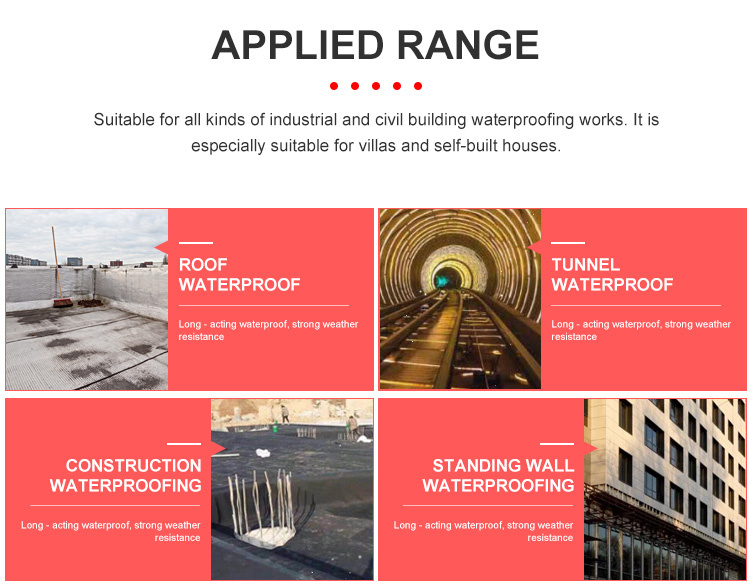 Bituminous Sheet Self-Adhesive Membrane Waterproofing Roofing Membrane