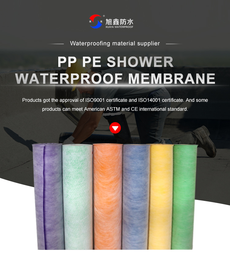 Waterproof Membrane for Shower Waterproof and Breathable Membrane