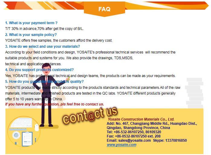 High Performance JS Polymer Modified Cement Waterproof Coating for Basements