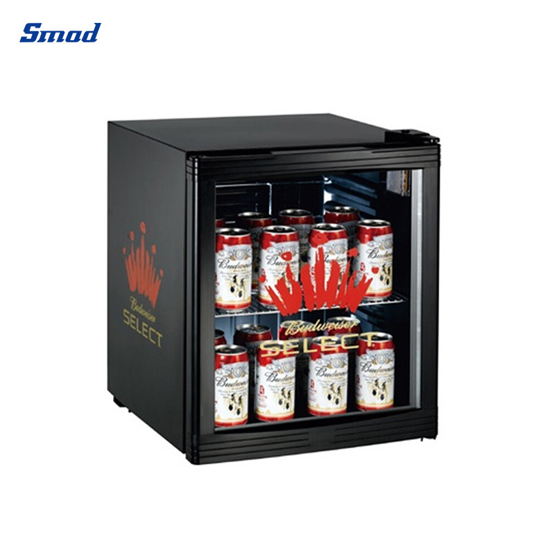 Thermoelectric Beverage Cooler Glass Door Portable Mini Showcase