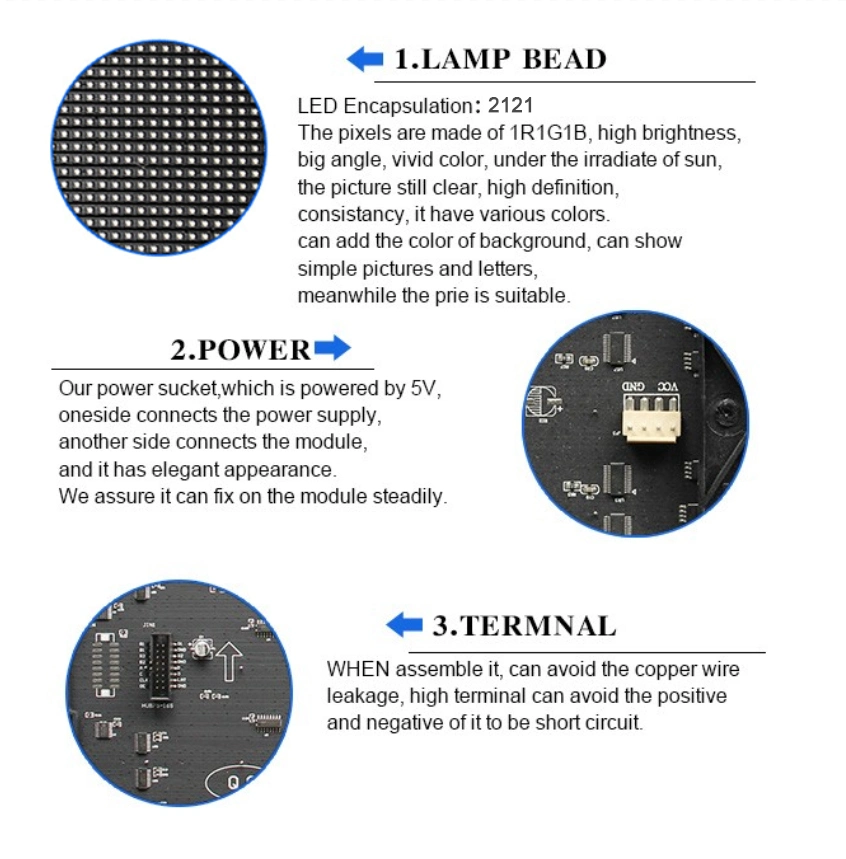 192X192mm Hot Sale Flexible P3 LED Display Module Indoor LED Display Soft SMD Module