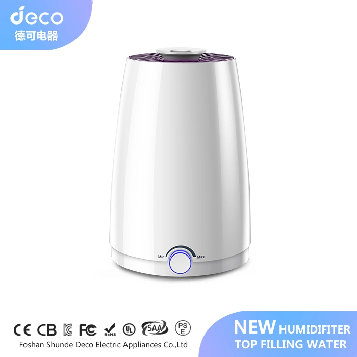 Top Fill Ultrasonic Humidifier 4L Ultrasonic Humidifier with LED Light and Aroma Diffuser