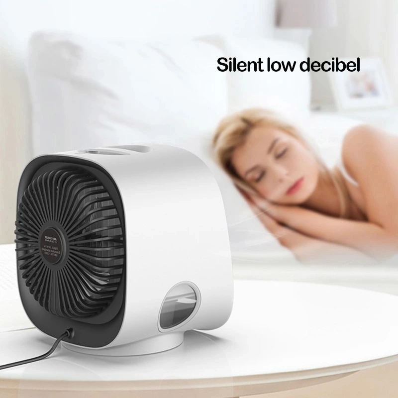 Hot Air Conditioner Fan Portable Air Cooler Small Desktop Fan Changeable Angle Adjustable Air Circulator Cooler Mini Air Conditioner Fan (FAN-18)