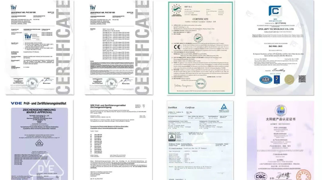 Spolarpv Polycrystalline 275W Solar Module Suitable for High Temperature Desert Environment