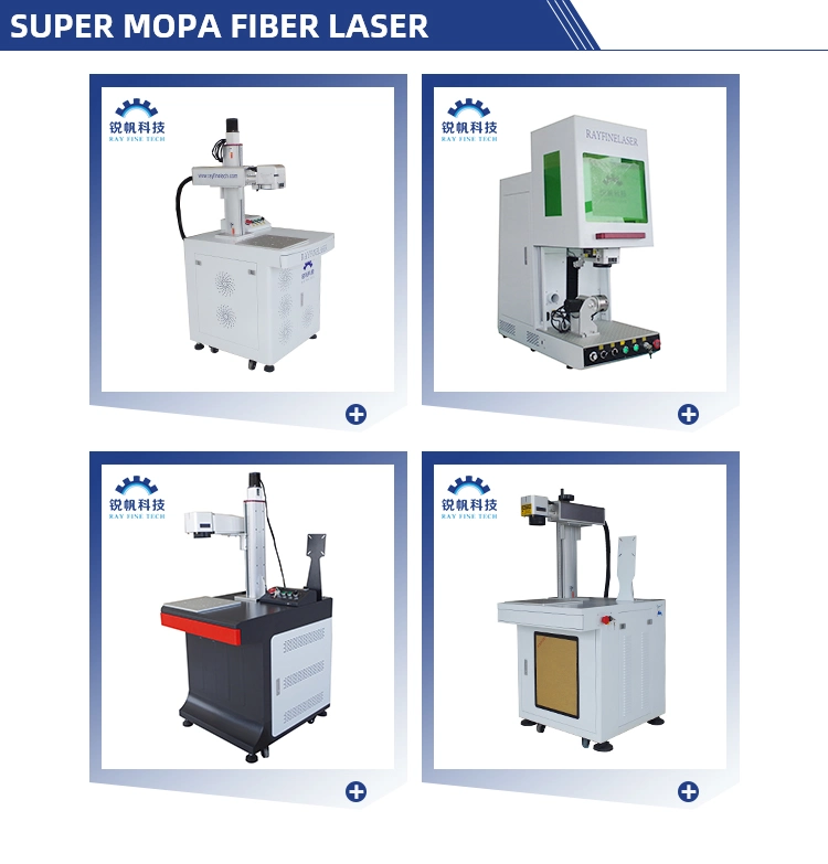 Raycus 30W Fiber Laser Marking Machine with Rotating Platform for Pen