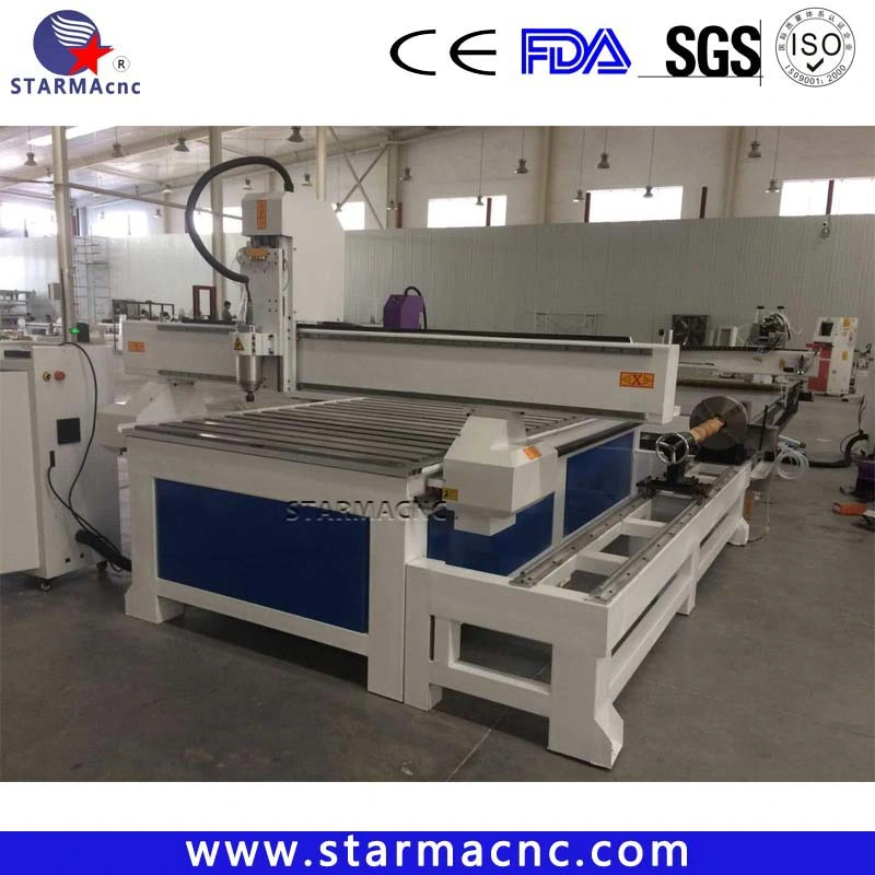 4th Rotary Axis Furniture Woodworking Wood Carving Machine 1325 CNC Router for Sale