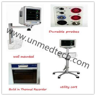 Professional 12 Inch Tabletop Six Parameters Patient Monitor with Upgraded Interface