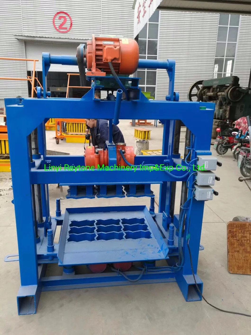 Qt4-40 Manual Hollow Block Making Machine Hollow Brick Machinery