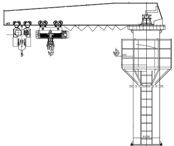 Rotating 360 Jib Crane Degree for Workshop