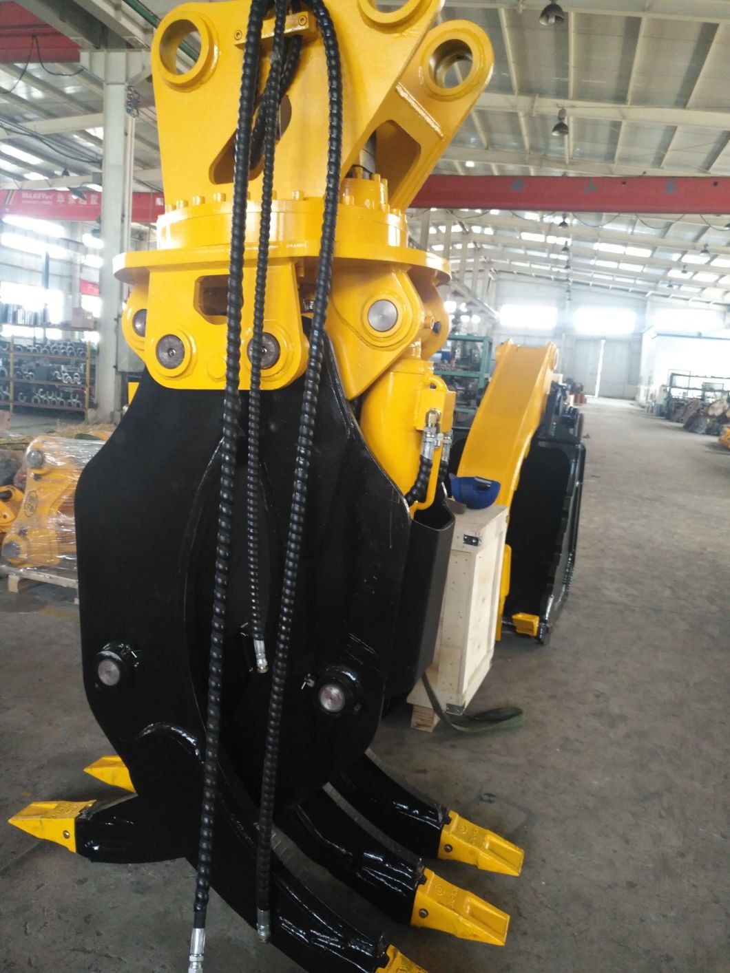 Excavator Attachment 360 Degree Rotating Hydraulic Log Grab